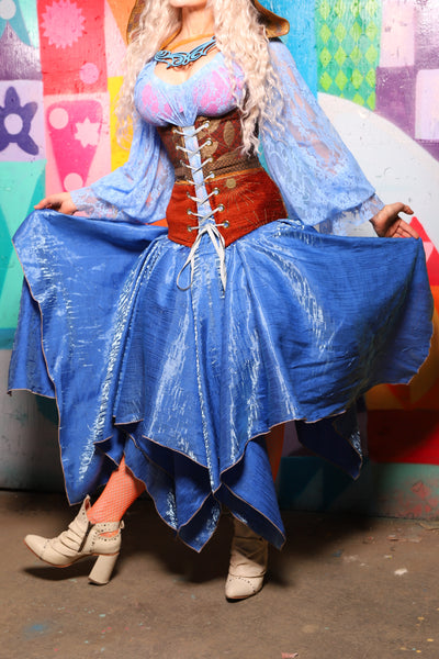 11. Fairy Skirt in Lake Blue Shimmer - The World of Laughter and Hopes Collection