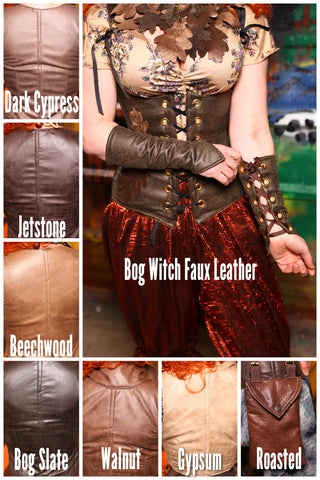 Set of Bracers-Different Faux Leather Options Available! #32 - September Embers Collection