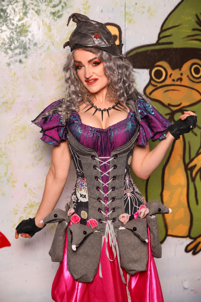 Courtier in Weathered Gray Canvas with Enchanted Oracle Panels - Spooky Saturday Part 2