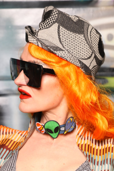 Garrison Hat w/Brim in SPACE Swirls - The Gilded Galaxy Collection