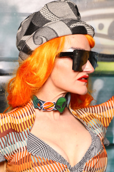 Garrison Hat w/Brim in SPACE Swirls - The Gilded Galaxy Collection