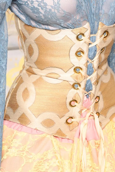 Petite Wench Underbust in Gold Celtic Knot - Surprise Sale!