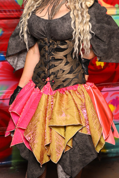 Mini Patchwork Fairy Skirt in Summer Carnival - Day 7 of 22 Days of Damsel