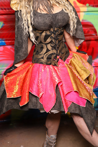 Mini Patchwork Fairy Skirt in Summer Carnival - Day 7 of 22 Days of Damsel