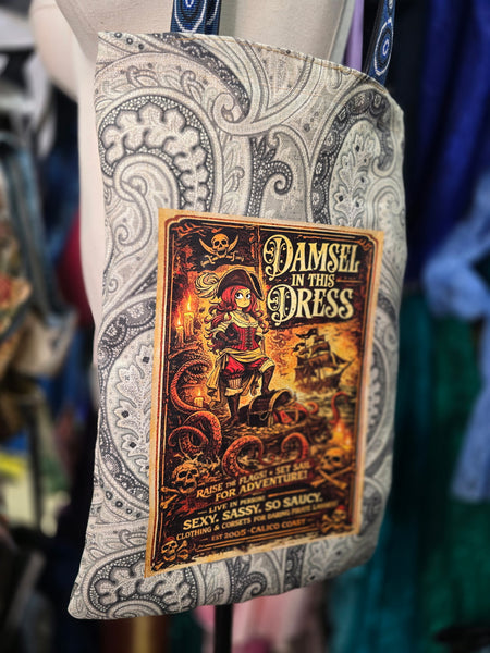 Tote Bag in Pirate Poster