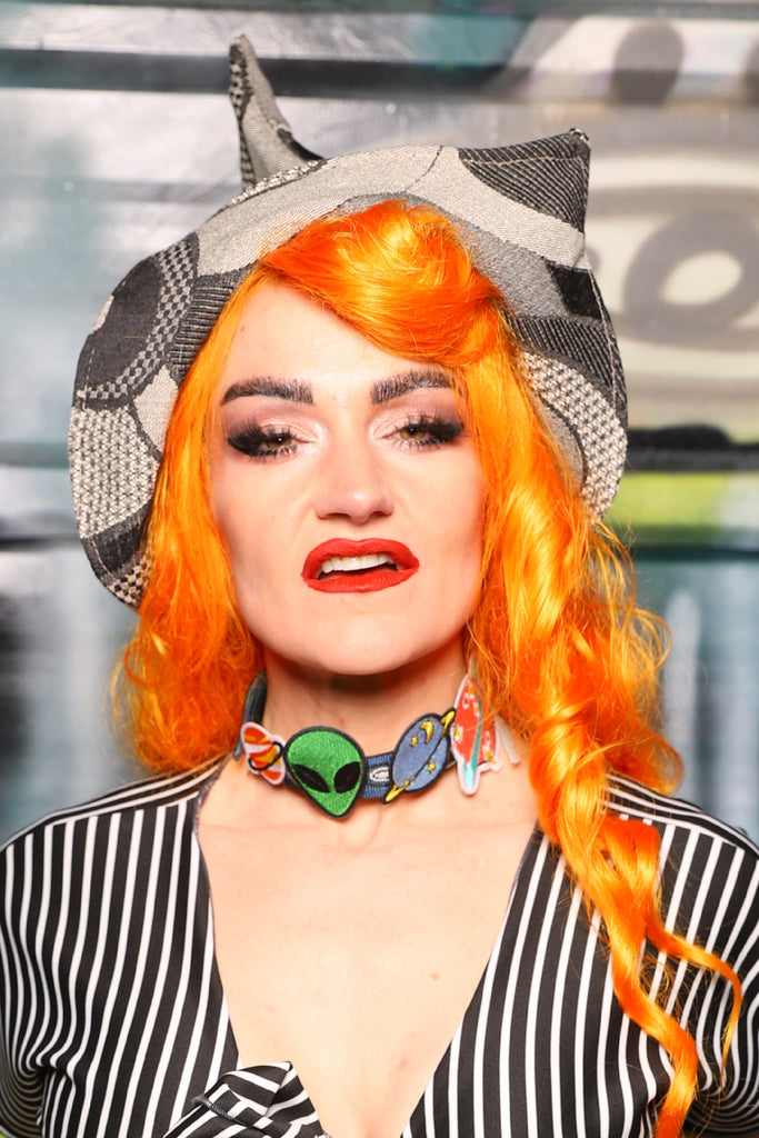 Choker Necklace in Planet Patches  - The Gilded Galaxy Collection