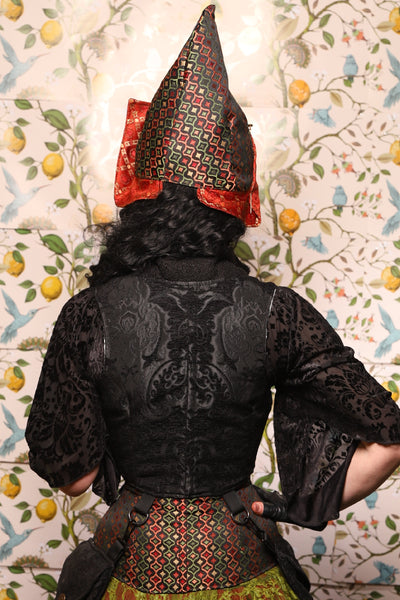 Pixie Hat in Troubadour Jacquard - The Wandering Minstrel Collection