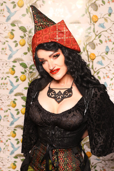 Pixie Hat in Troubadour Jacquard - The Wandering Minstrel Collection