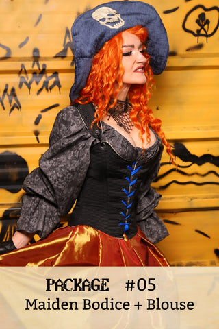 Pirate Package #05 Includes: Maiden Bodice + Blouse - Pirate Mystery Box Collection