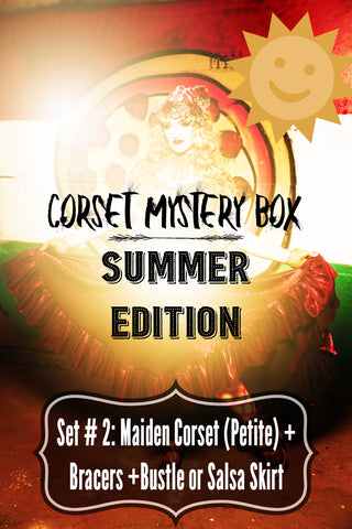 Summer Mystery Set #2: Maiden Corset + Set of Bracers +Bustle or Salsa Skirt