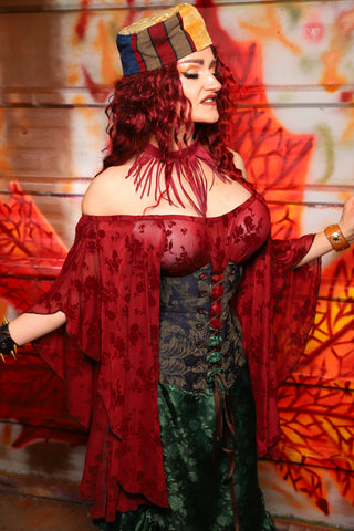 26. Wench in Old World Leaf Tapestry - The Sensual Solstice Collection